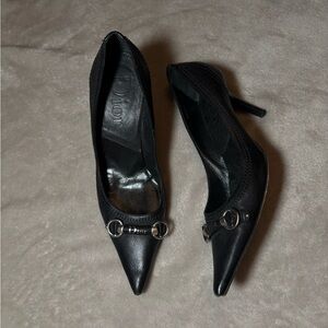 Christian Dior Vintage Black Leather Pumps